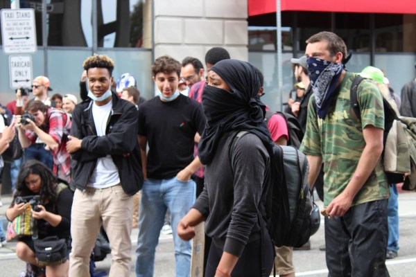 The above picture depicts protests in the face of controversial speaker invitations at Berkeley in 2017. Columnist Emily Wilder argues that speakers like Ben Shapiro do not deserve the Stanford community's time and energy. (Wikimedia Commons)