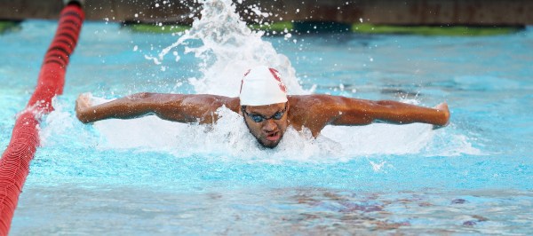 Sophmore Jack LeVant (above) is one of six sophomores on the men's swimming and diving team. LeVant struggled with mental health issues last season, which forced him to miss NCAAs. (Photo: Hector Garcia-Molina/isiphotos.com)