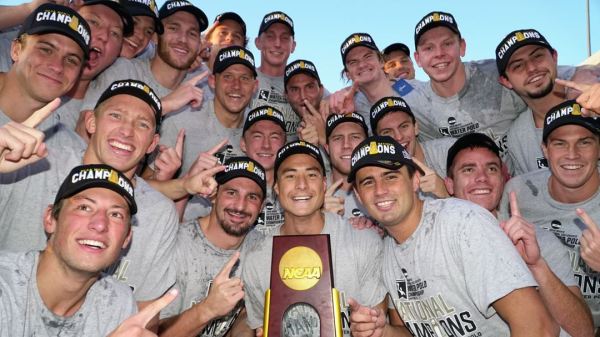 Six different players scored, including AJ Rossman and Ben Hallock who each contributed hat tricks, as Stanford claimed its first NCAA title in 17 years. The 13-8 victory against Pacific on Sunday afternoon marks the 11th NCAA title and 12 national championship for the Cardinal. (Photo courtesy of Stanford Athletics)