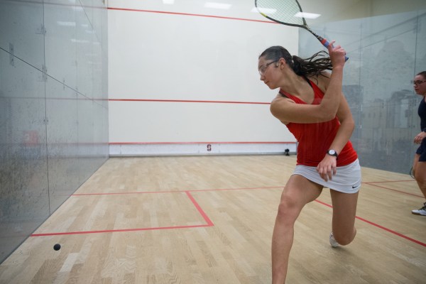 Top-seed Elena Wagenmans (above) defeated her counterpart as all nine matches fell in Stanford's favor on Wednesday afternoon. The sophomore cruised to an 11-2, 11-3, 11-1 victory. (Photo: MIKE RASAY / isiphotos.com)