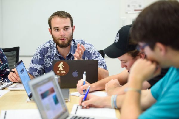 WAYS: You either love them, or you hate them, but either way, you've got to complete them to graduate. For this reason, Eleni Aneziris has found herself taking a freshman introsem as a senior. (Photo: LINDA A. CICERO / Stanford News Service)