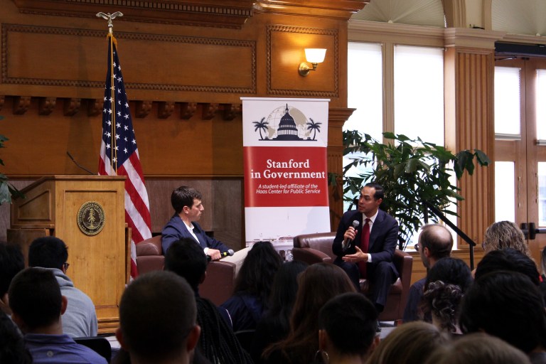 In early December, Castro spoke about foreign policy on campus. (Photo: KAMILAH ARTEAGA/The Stanford Daily)