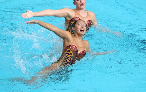 Junior Jacklyn Luu (above) is one at the center of one of the evolving plans for the synchronized swimming team. Luu performed to a classical Spanish piece last year, but will be swimming with a rock song this season.  (HECTOR GARCIA-MOLINA/isiphotos.com)