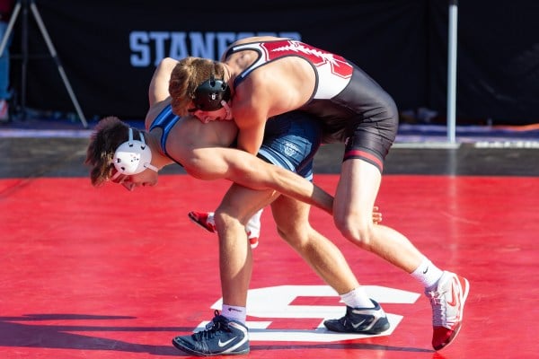 Redshirt freshman Shane Griffith (above) is the only undefeated Stanford wrestler. He currently holds a 17-0 record, eight wins short of breaking into the top-10 for freshman wins. (Photo: JOHN P. LOZANO / isiphoto.com)