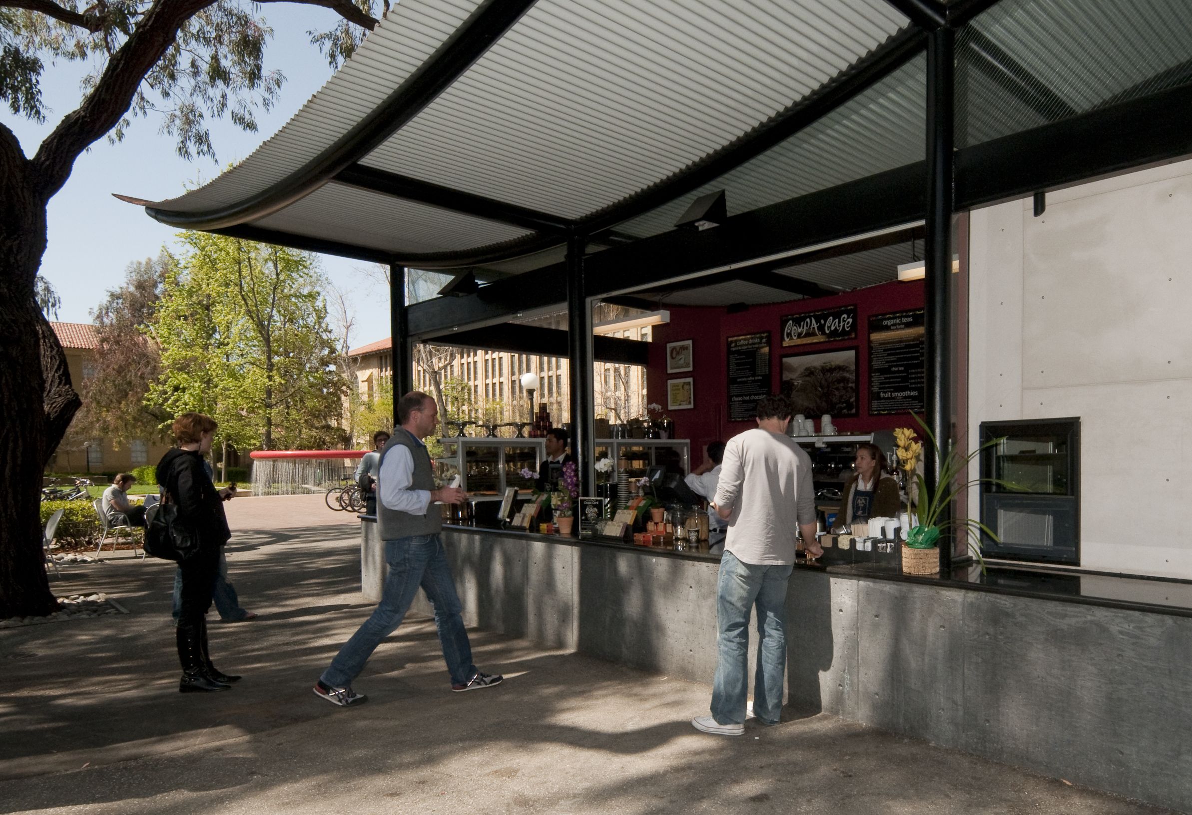 The Coupa Cafe outside Green Library