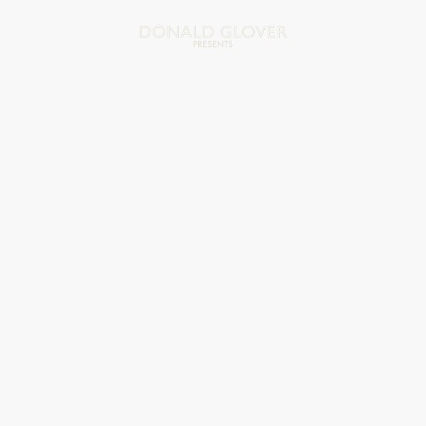 The album cover for "3.15.20" is a blank white square with the faintly-engraved words "Donald Glover presents," capturing the existential themes of Childish Gambino's March 22 digital release. (Photo: Wikimedia Commons)