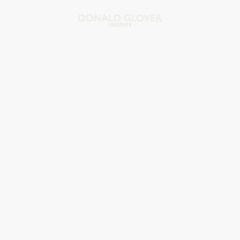 The album cover for "3.15.20" is a blank white square with the faintly-engraved words "Donald Glover presents," capturing the existential themes of Childish Gambino's March 22 digital release. (Photo: Wikimedia Commons)