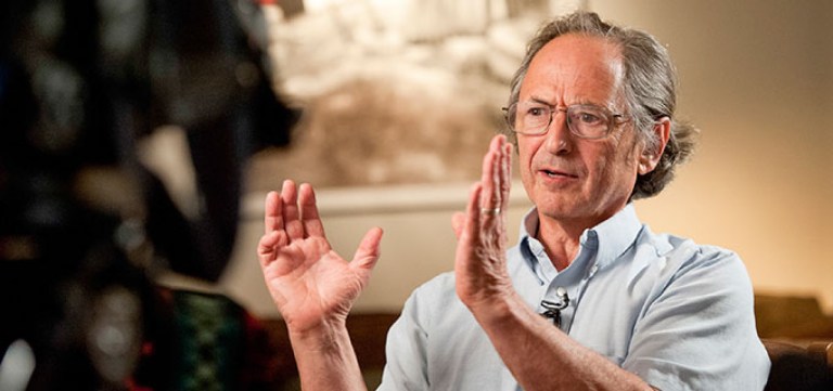 Chemistry Nobel Laureate Michael Levitt has turned his research attentions to studying COVID-19 outbreaks. (Photo: L.A. CICERO/Stanford News)