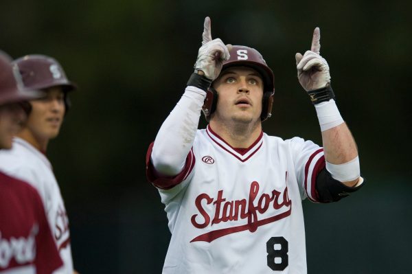 Zach Hoffpauir (above in 2014), who played a combined seven seasons for the Cardinal on both the football field and baseball diamond, passed away yesterday at just 26 years old. He returned to the Farm after a brief stint in minor league baseball and most recently was coaching and recruiting for Northern Colorado University football. (PHOTO: Don Feria/isiphotos.com)