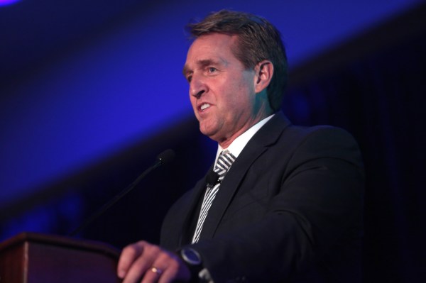 Jeff Flake speaking at the 2016 Arizona Manufacturing Summit at the Arizona Biltmore in Phoenix, Arizona (Photo: Gage Skidmore)