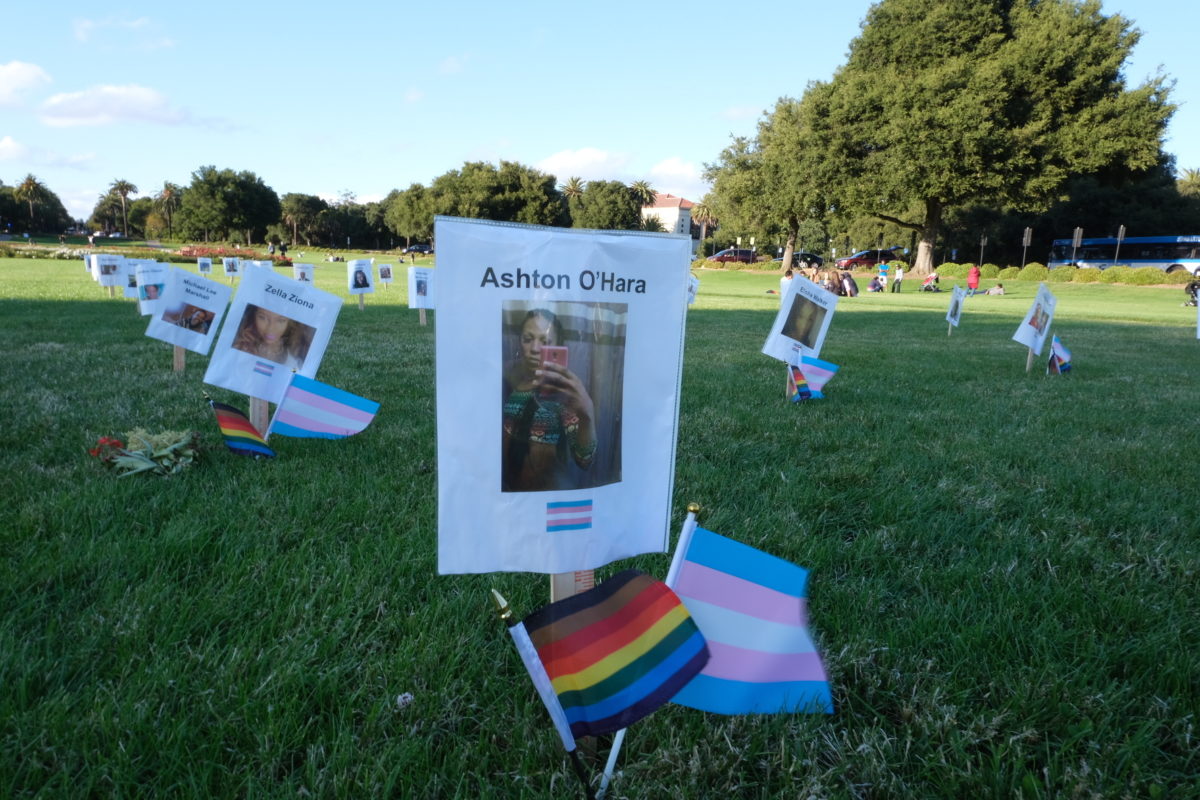 Black lives remembered: Memorial blooms in Stanford Oval