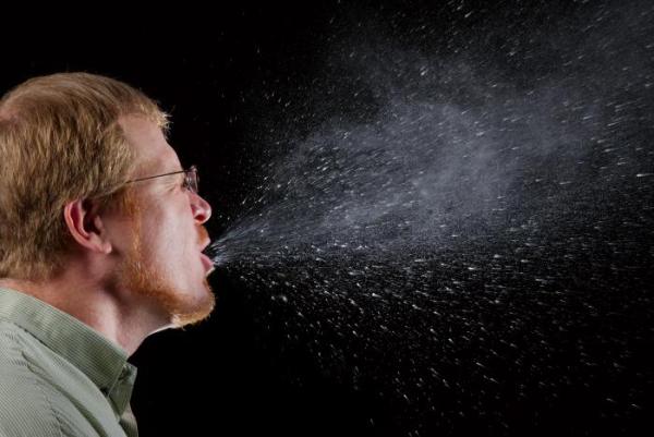 Why cover your cough when you can weaponize it instead? (Photo: JAMES GATHANY/CDC Public Health Image Library)