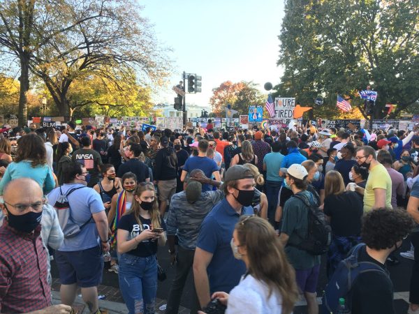 Celebration in D.C. following Joe Biden's victory in the presidential race (Photo: ANASTASIA MALENKO/The Stanford Daily)