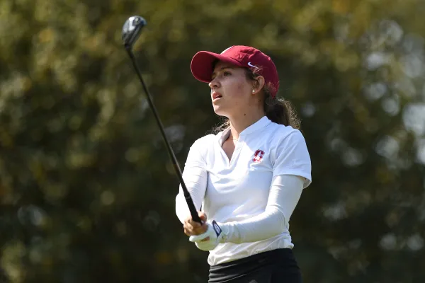 Sophomore Brooke Seay (above) shared medalist honors with fellow Cardinal freshman Sadie Englemann in first meet of the season. (Photo: CODY GLENN/isiphotos.com)