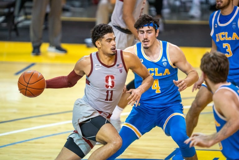 Jaiden Delaire is averaging 13.3 points per game this season, good for second-most on the team. (JOHN TODD/isiphotos.com)