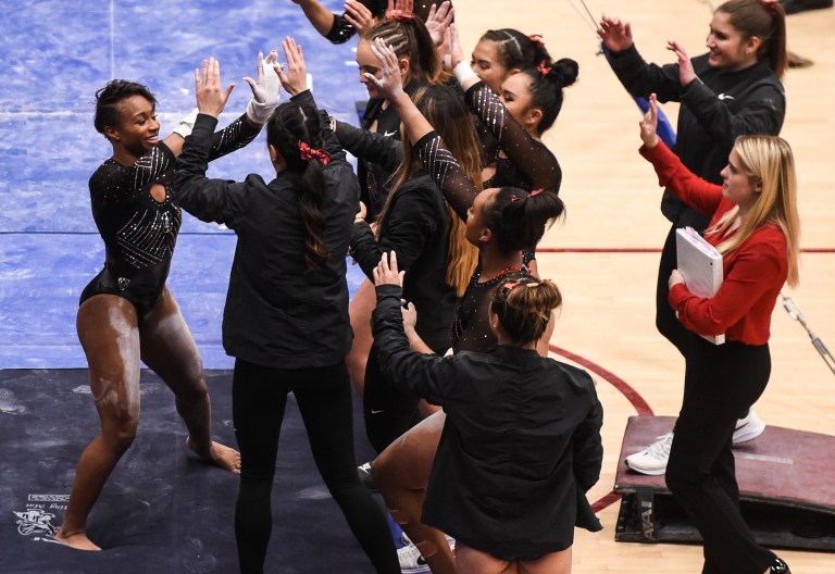 Senior Kyla Bryant (above) looks to lead the Cardinal in first meet of 2021 season. (Photo: CODY GLENN/isiphotos.com)