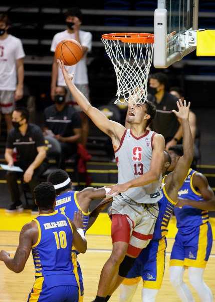 Senior forward Oscar da Silva (above) led the offensive efforts of Stanford men's basketball against Colorado on Thursday. Da Silva's 22 points were not enough to prevent a 69-51 Stanford loss. (PHOTO: Bob Drebin/isiphotos.com)