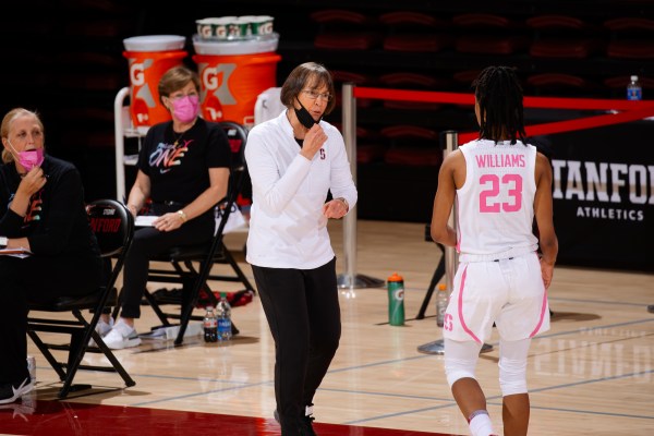 Kiana Williams' (above, 23) last single-figure scoring game came nearly a month ago in the Cardinal's first loss of the season to Colorado. (Photo: BOB DREBIN/isiphotos.com)