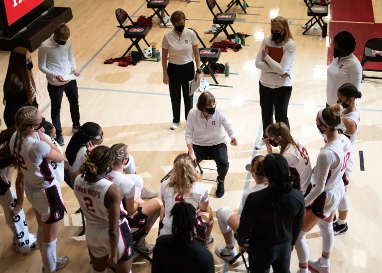 Head coach Tara VanDerveer's No. 1 overall seeded women's basketball team will take on Utah Valley on Saturday at 7 p.m. PT. (Photo: DON FERIA/isiphotos.com)