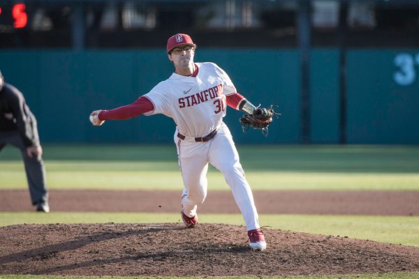 Fifth year Zach Grech (above) has dazzled in relief for the Cardinal so far this season. He has yet to give up a run in 13 innings of work, while securing five saves. (Photo: KAREN HICKEY/isiphotos.com)