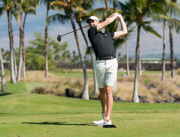 Fifth year Henry Shimp (above) is one of six golfers making up Stanford men's golf's starting lineup for the Pac-12 Championships. The Cardinal tee off Monday morning at Mayacama Golf Club in Santa Rosa. (Photo: DAVID BERNAL/isiphotos.com)