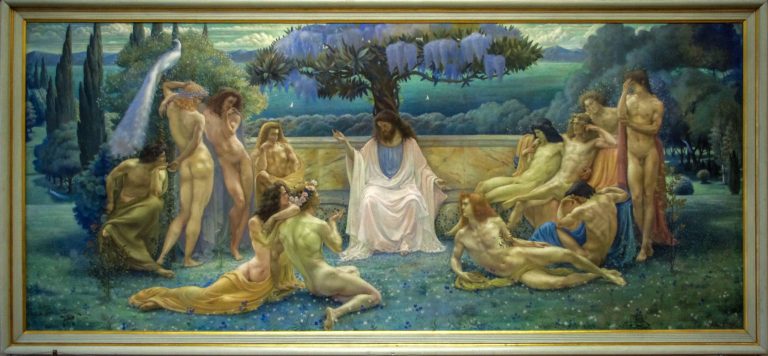 Jean Delville, "The School of Plato" (1898) — Photo by Bruce Monroe