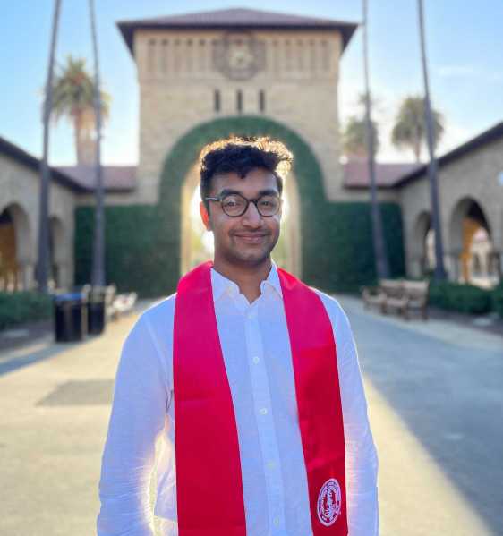 Arjun Ramani '21 poses in Main Quad. (Courtesy of Arjun Ramani)