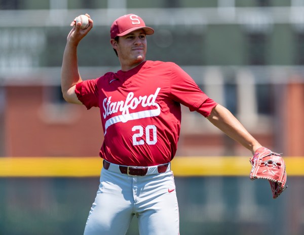 Brendan Beck throws a baseball