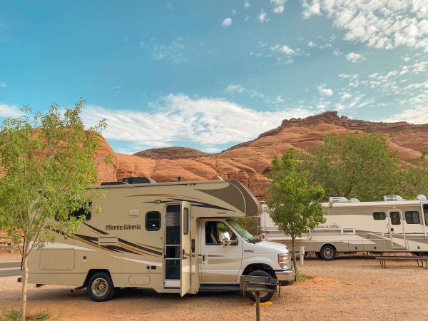 Winnebago RV in Desert