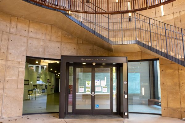 Entrance to Stanford Law School