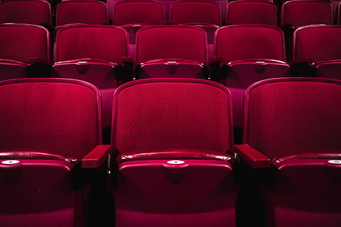 Empty seats of a theater.