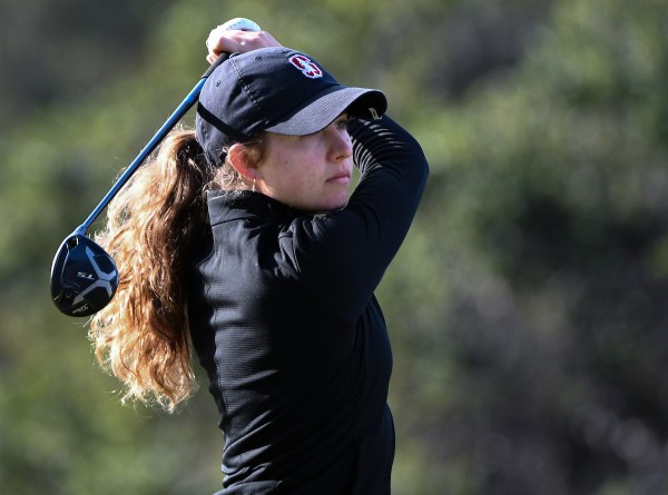 Junior Brooke Seay follows through after a drive.