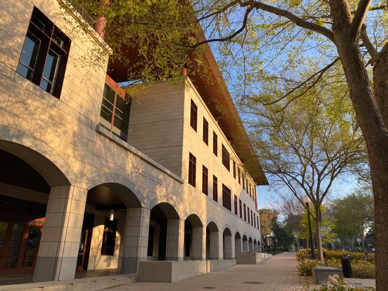 Jerry Yang and Akiko Yamazaki Environment and Energy Building (Y2E2), a building in the engineering quad