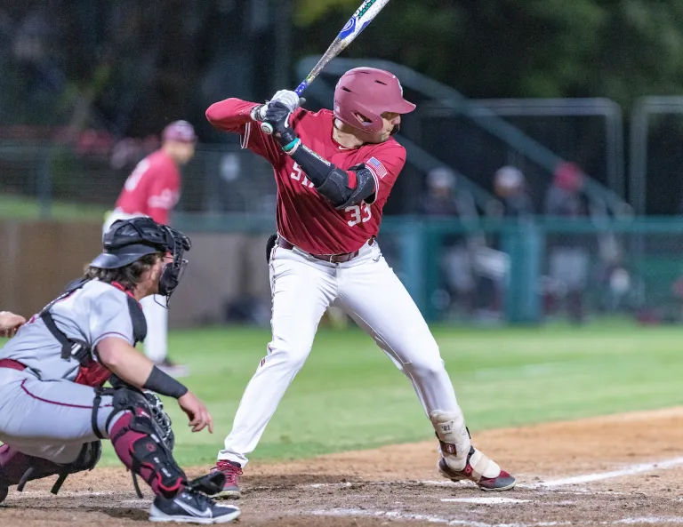 Junior designated hitter Brett Barrera batting