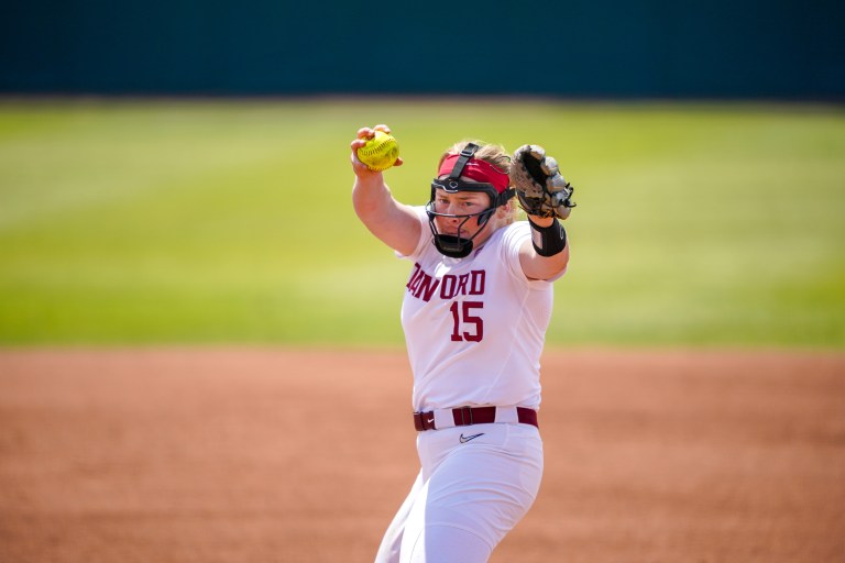 Junior Alana Vawter winds up for a pitch