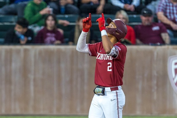 Sophomore third baseman Drew Bowser (above) has provided the Cardinal with a lot of firepower so far in the inaugural Pac-12 tournament. (Photo: SCOTT GOULD/isiphotos.com)