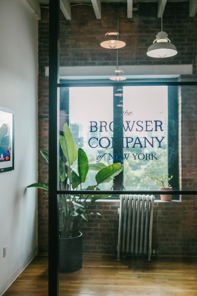 The Browser Company sign