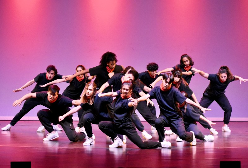 A group of hip hop dancers