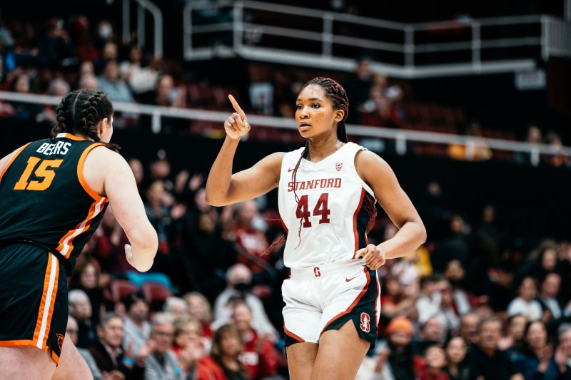 A basketball player points up