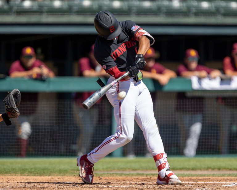 Braden Montgomery bats against Arizona State