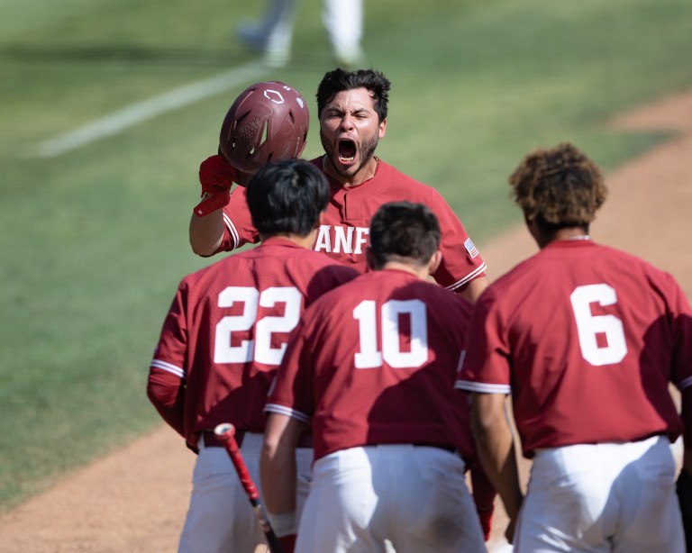 Baseball players celebrate