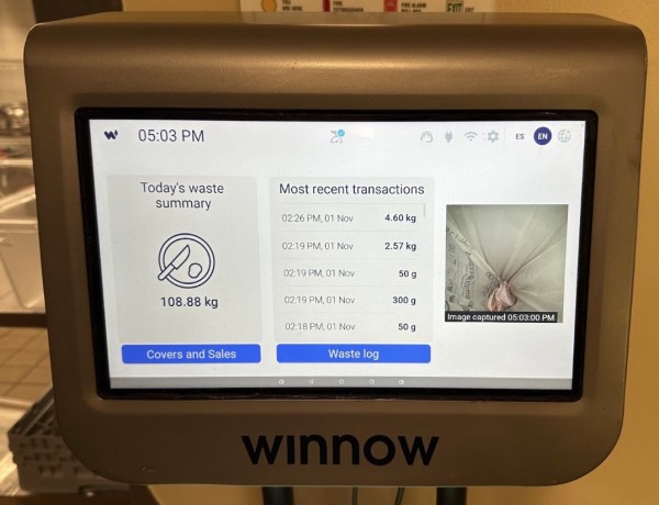 wilbur dining winnow machine which tracks food waste