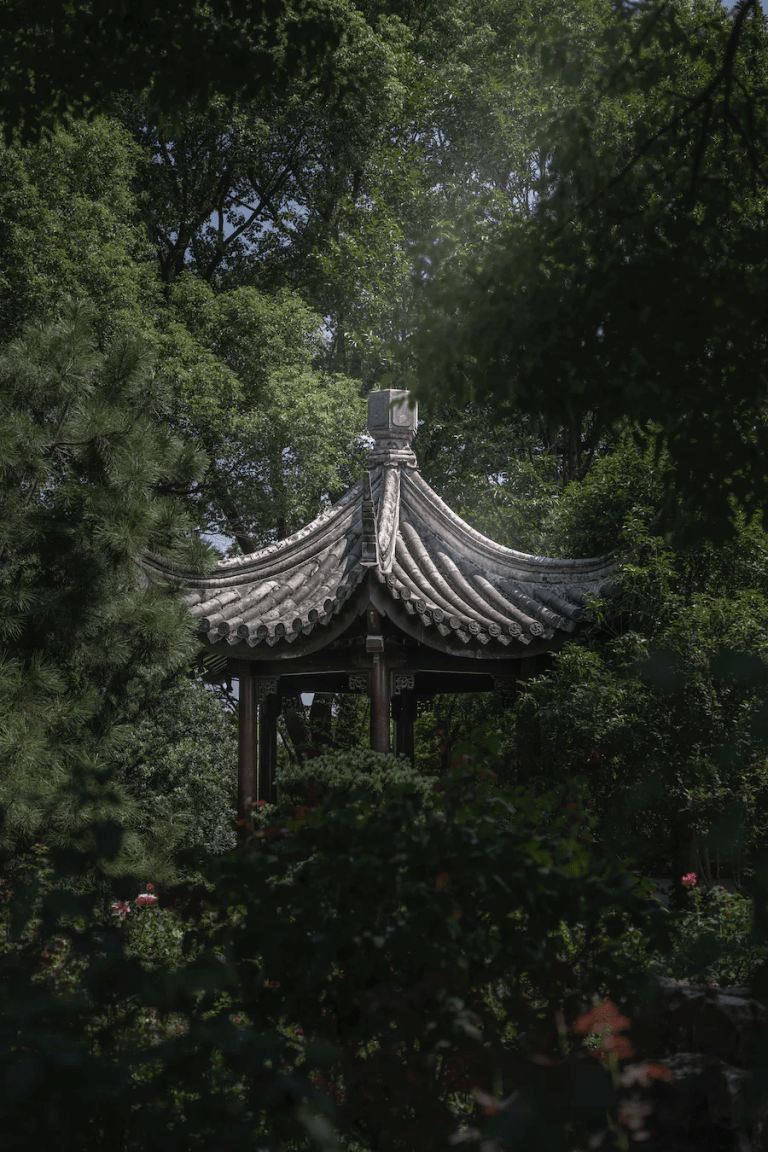 Temple in a garden