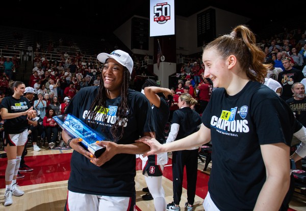 Nunu Agara and Elena Bosgana celebrating