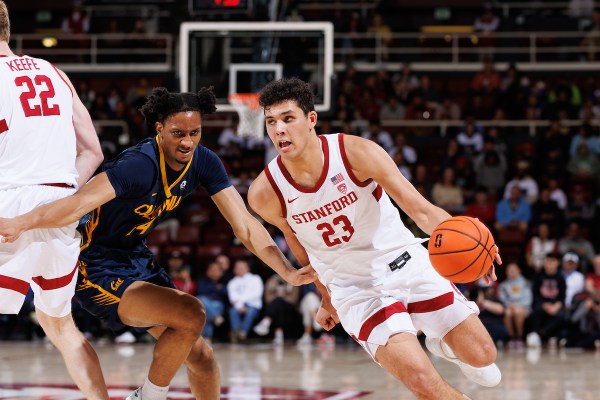 Brandon Angel drives the ball.