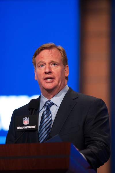 NFL Commissioner Roger Goodell speaks at 2012 NFL Draft.