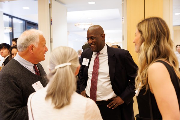 Bernard Muir talks at Women's Basketball Banquet