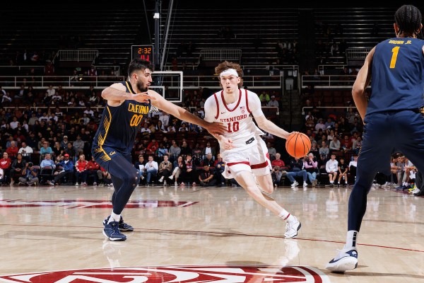 Max Murrell drives against Cal.