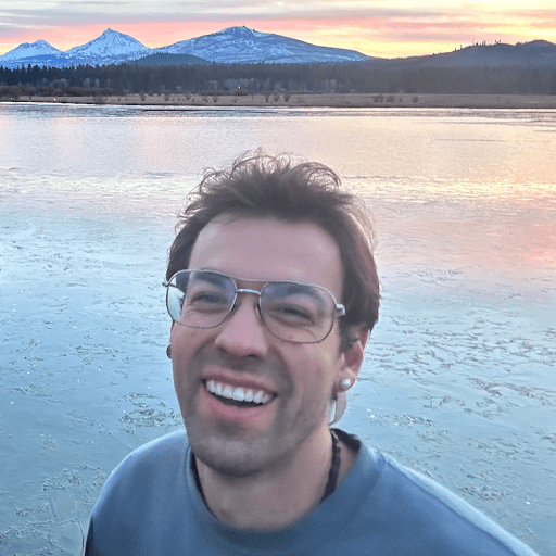 A photo of Vince Pane at a lake.