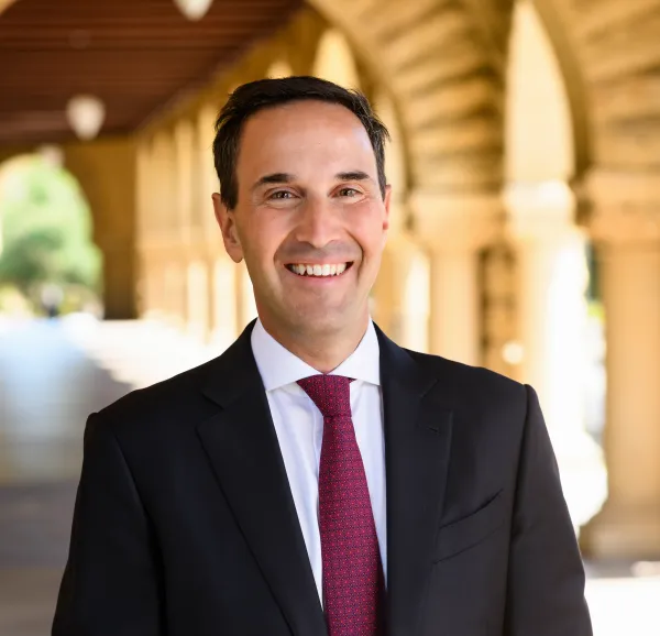 Jonathan Levin became Stanford’s 13th president on Aug. 1. His succession of interim president Richard Saller followed a tumultuous year of campus protests over the Israel-Gaza war that intensified scrutiny of university presidents across the country. (Photo courtesy of Stanford Magazine/Toni Bird)